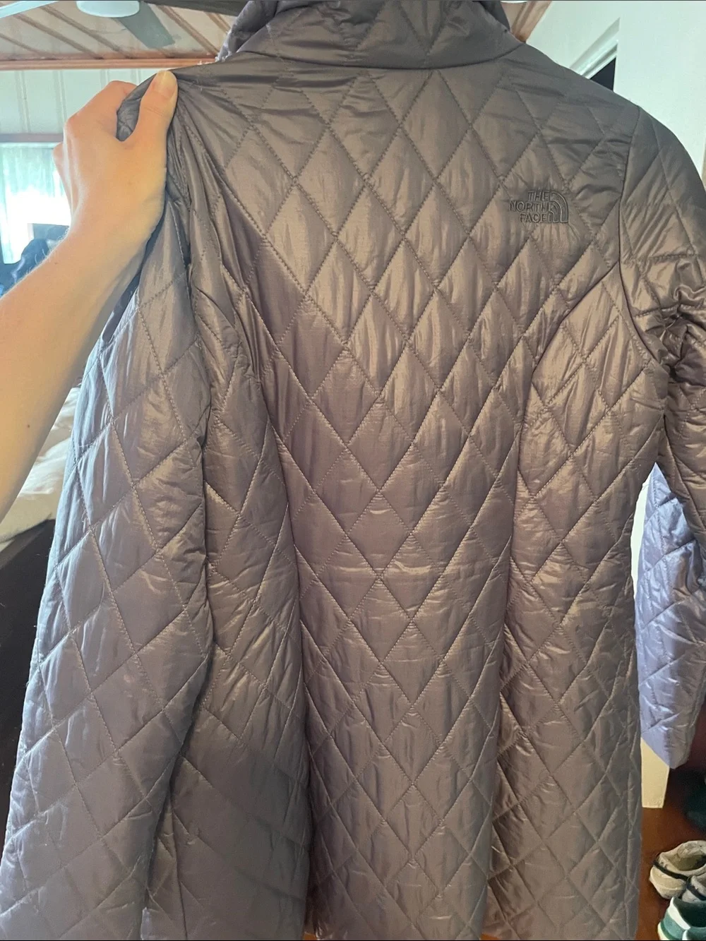 The North Face Women's Quilted Puffer Jacket — Lavender Gray